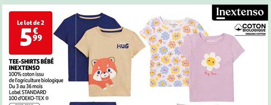 Tee-shirts Bébé Inextenso