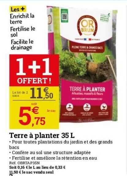 terre à planter 35 l