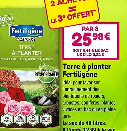 terre à planter fertiligène