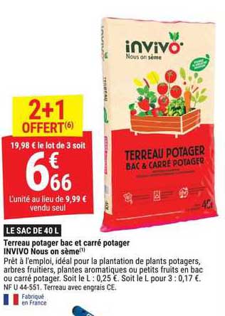 terreau potager bac et carré potager invivo nous on sème