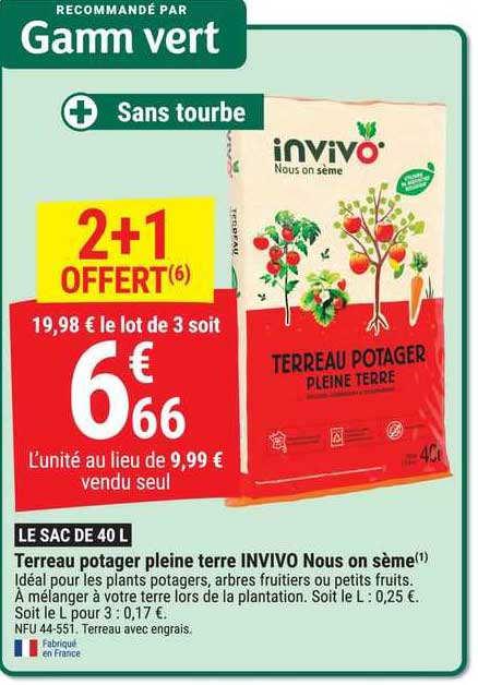 terreau potager pleine terre invivo nous on sème