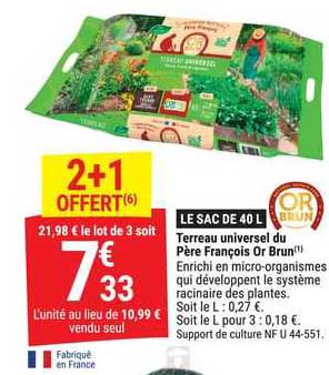 terreau universel du père françois or brun