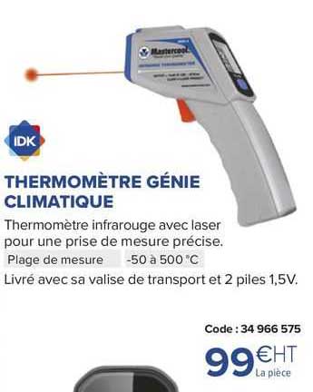 thermomètre génie climatique