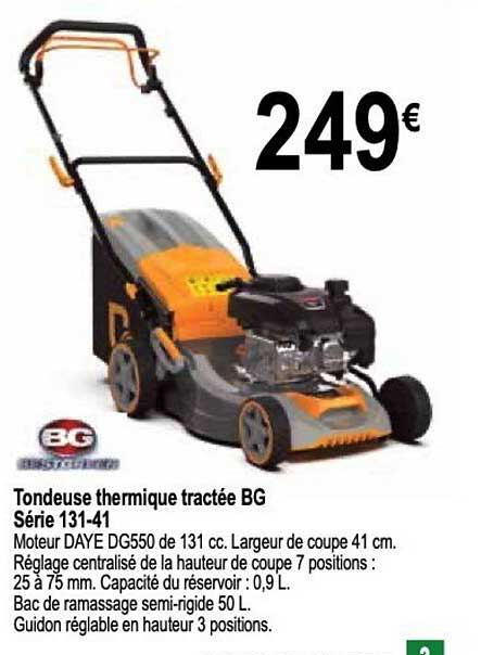 Tondeuse Thermique Tractée Bg Série 131-41