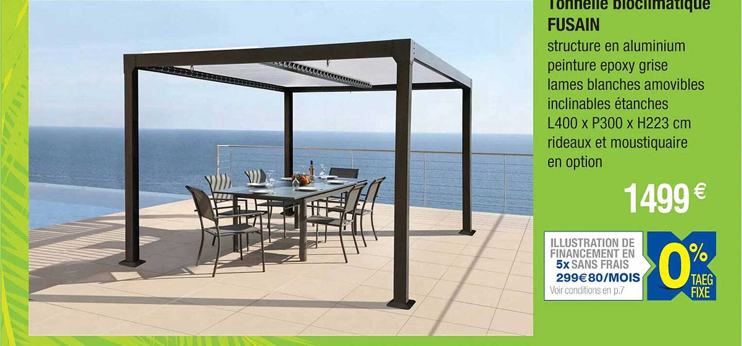 Tonnelle Bioclimatique Fusain
