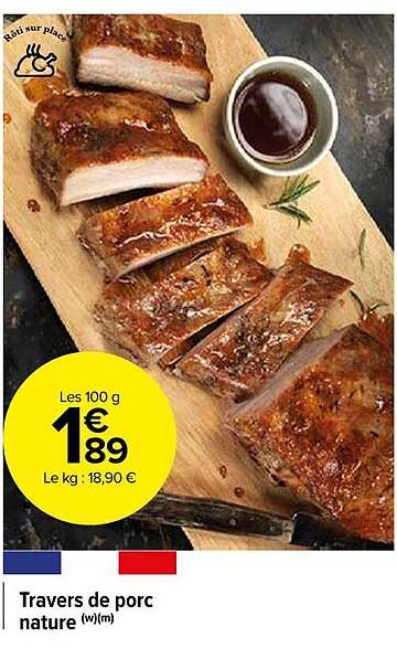 Travers De Porc Nature