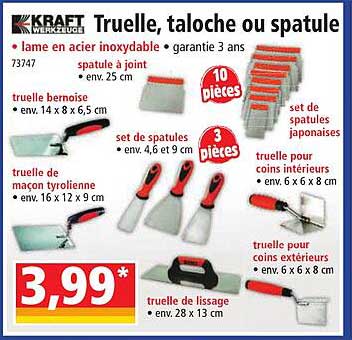 truelle, taloche ou spatule kraft werkzeuge