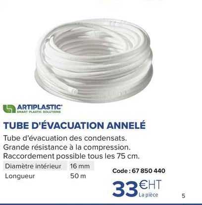 tube d'évacuation annelé