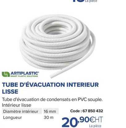 tube d'évacuation intérieur lisse