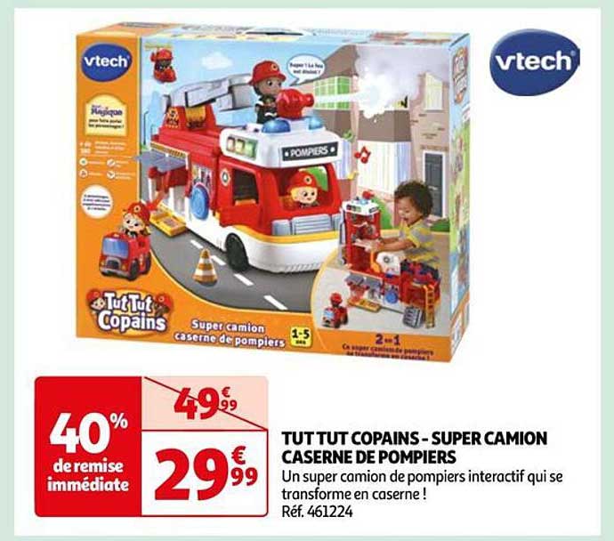tut tut copains - super camion caserne de pompiers
