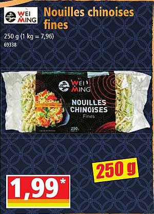 wei ming nouilles chinoises fines