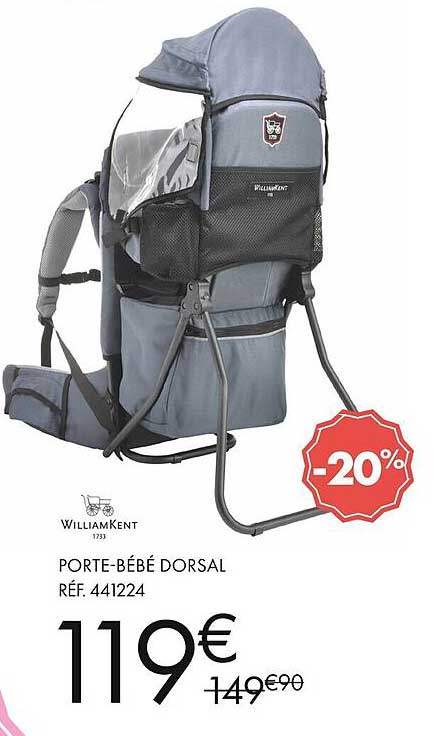 williamkent porte-bébé dorsal