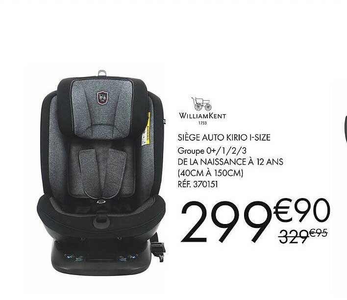 williamkent siège auto kirio i-size