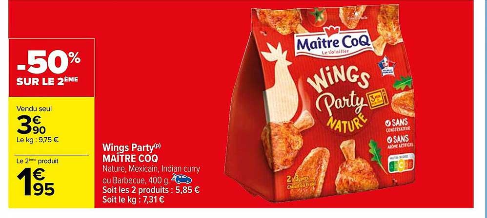 wings party maître coq