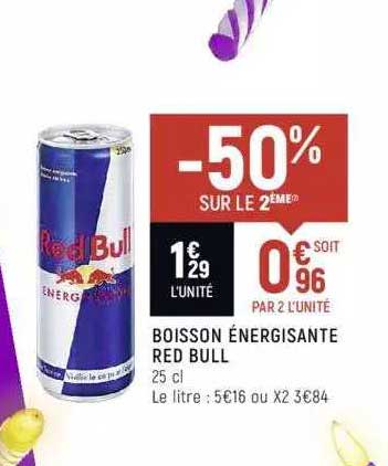 boisson énergisante red bull