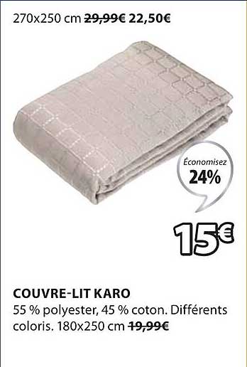 couvre-lit karo