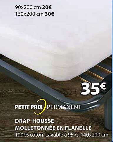 drap-housse molletonnée en flanelle