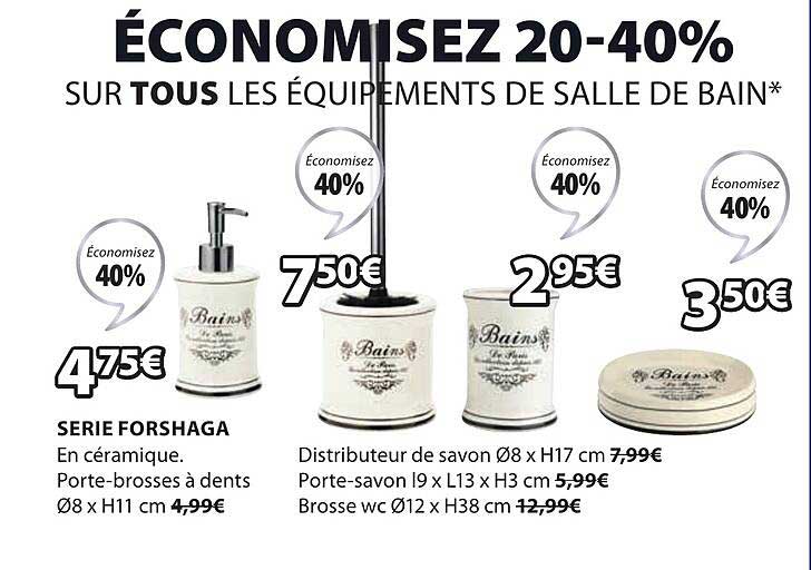 équipements de salle de bain serie forshaga