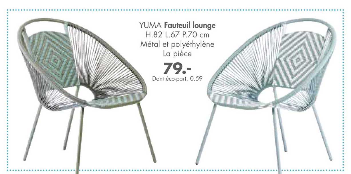 Fauteuil Lounge Yuma