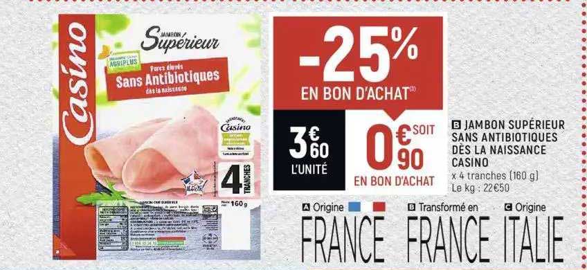 jambon supérieur sans antibiotiques dès la naissance casino