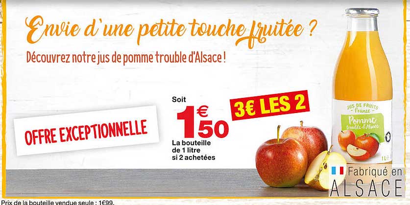 jus de pomme trouble d'alsace !