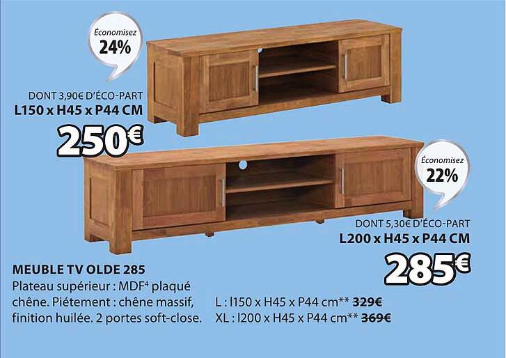 meuble tv olde 285