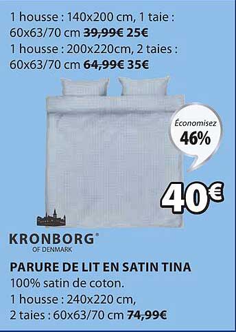 parure de lit en satin tina kronborg