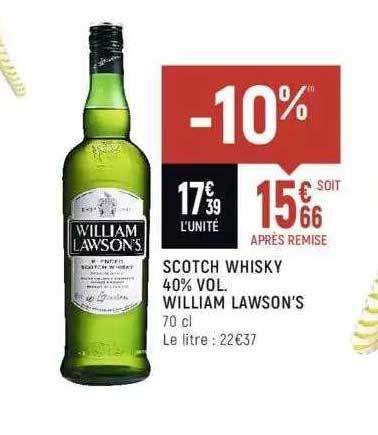 scotch whisky 40% vol. william lawson's
