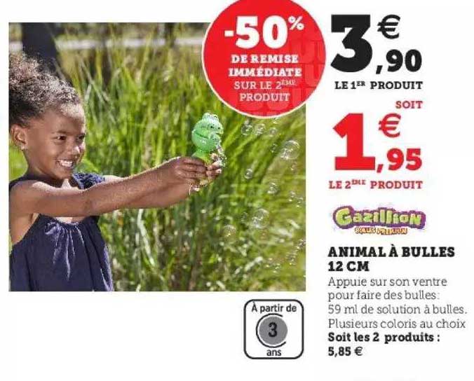 animal à bulles 12 cm gazillion