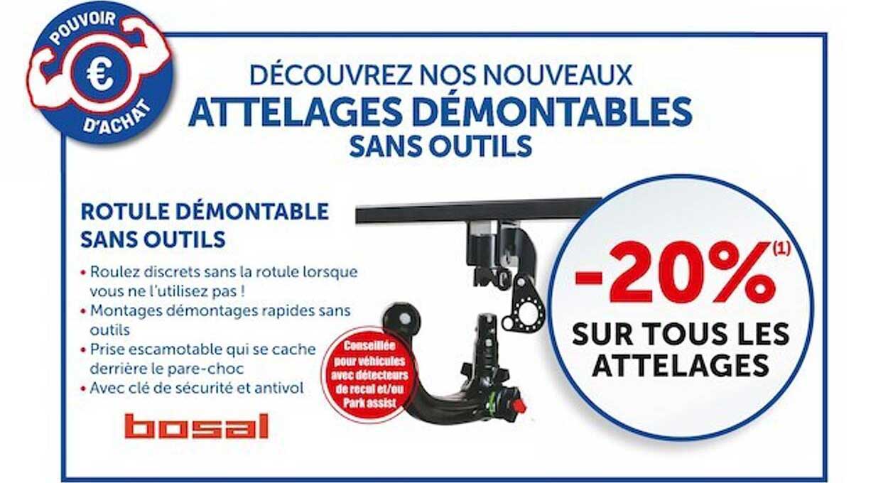 attellages, rotule démontable sans outils