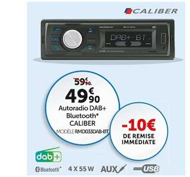 autoradio dab+ bluetooth caliber