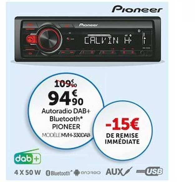 autoradio dab+ bluetooth pioneer