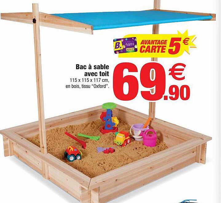 Bac à Sable Avec Toit