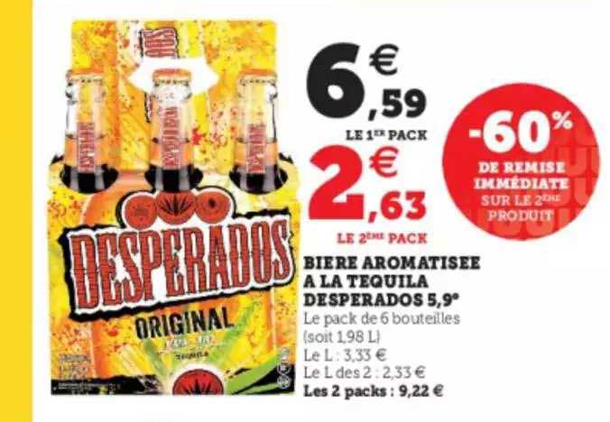 bière aromatisée à la tequila desperados 5,9°