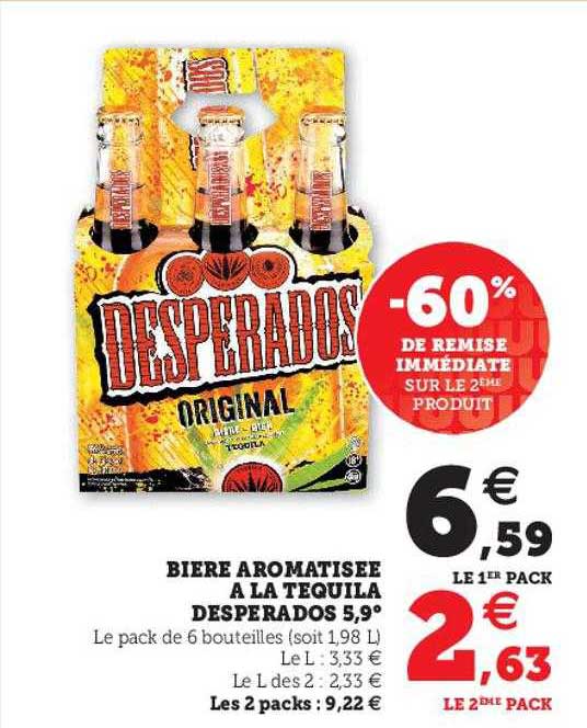 bière aromatisée à la tequila desperados 5,9°