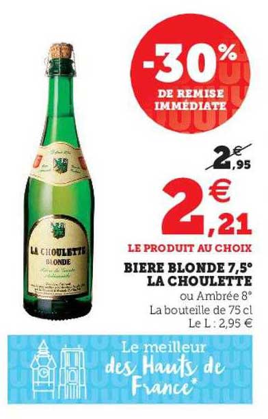 Bière Blonde 7,5° La Choulette