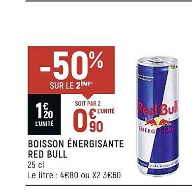 boisson énergisante red bull
