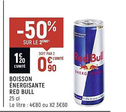 boisson énergisante red bull