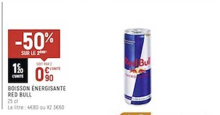 boisson énergisante red bull