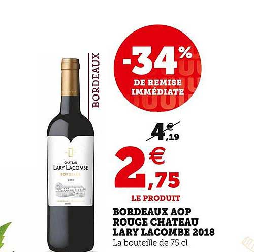 Bordeaux Aop Rouge Château Lary Lacombe 2018