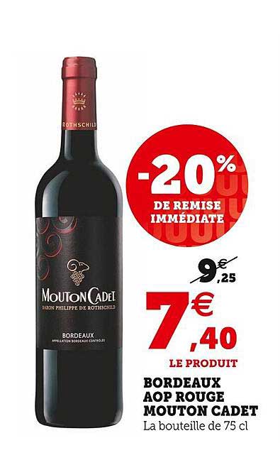 bordeaux aop rouge mouton cadet