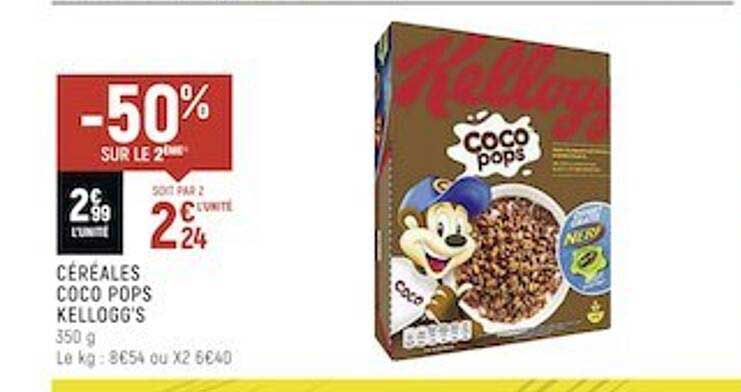 céréales coco pops kellogg's