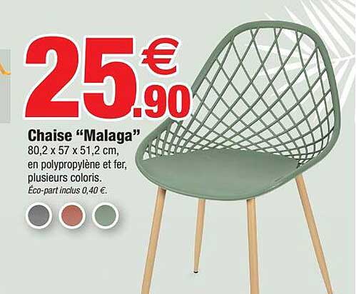 chaise "malaga"