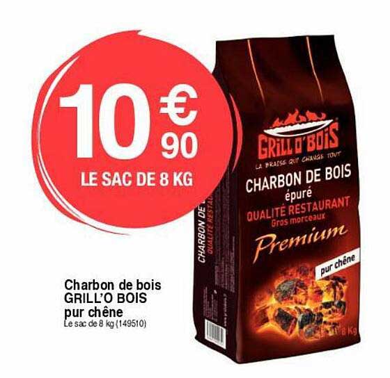 Charbon De Bois Grill'o Bois Pur Chêne