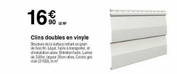 clins double en vinyle