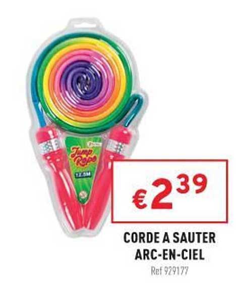 corde à sauter arc-en-ciel
