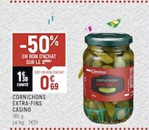 cornichons extra-fins casino