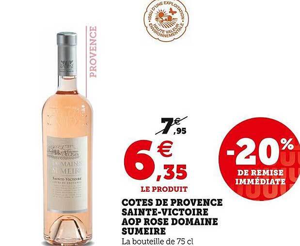 côtes de provence sainte-victoire aop rosé domaine sumeire