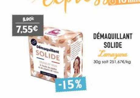démaquillant solide lamazuna