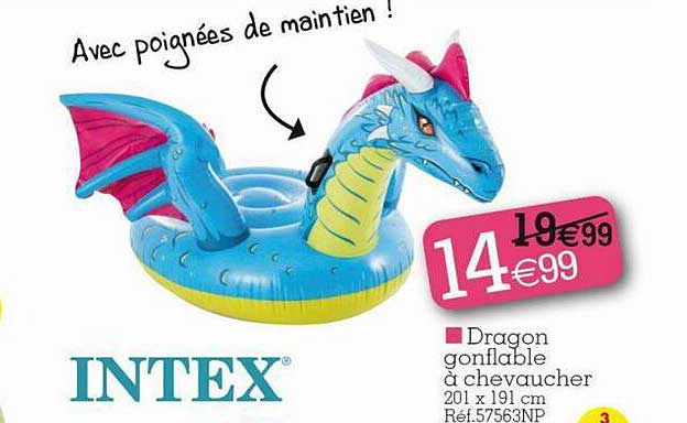 dragon gonflable à chevaucher